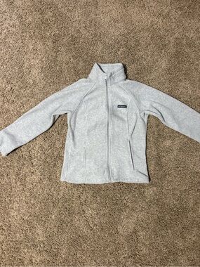 Columbia Gray Full-Zip Cozy Fleece Jacket